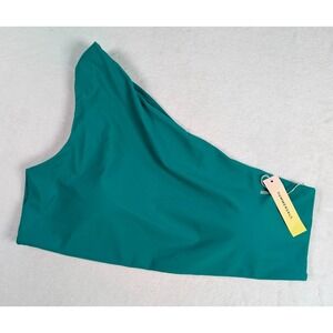 Summersalt Ruched Sidestroke Bikini Top Swimsuit Womens sz 18 Seaglass Green NWT